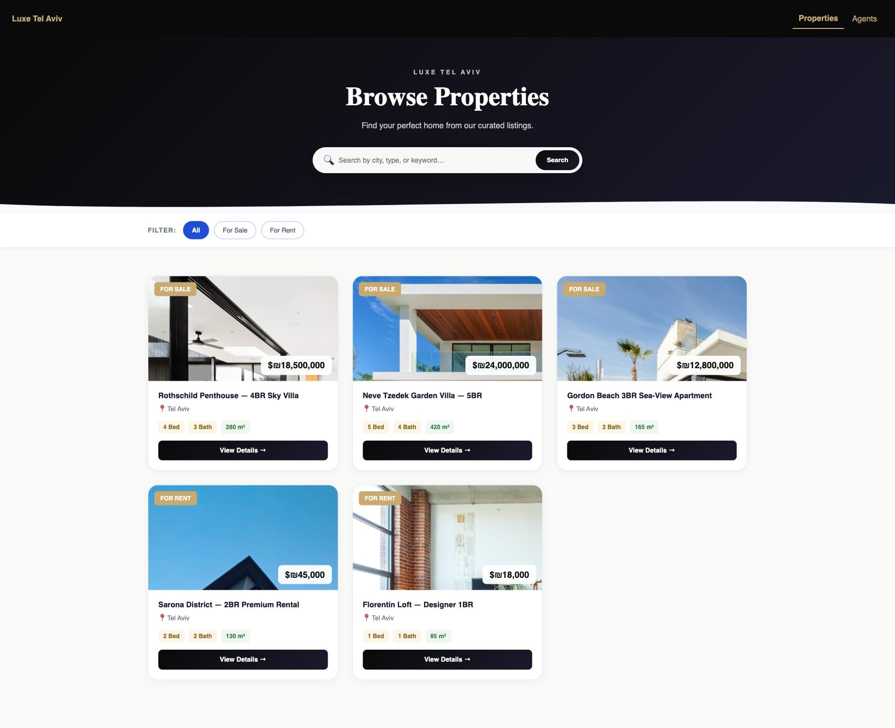 Luxe properties