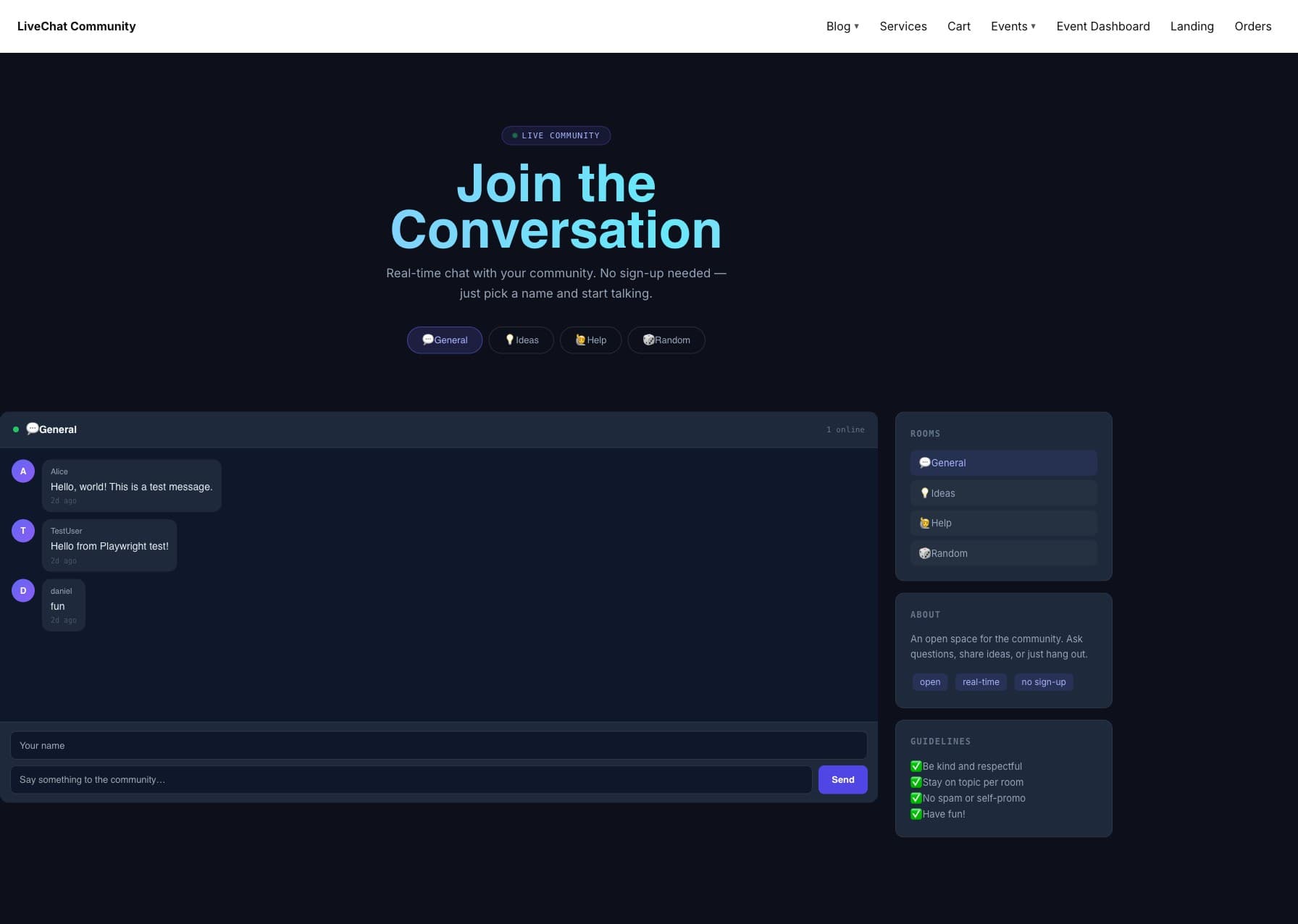 Live community